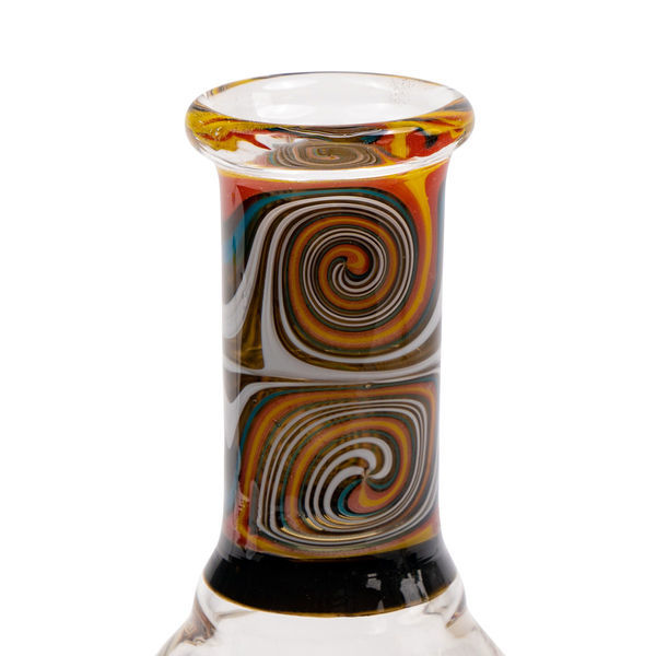 Mini oljebong i orange swirl (Black Leaf)