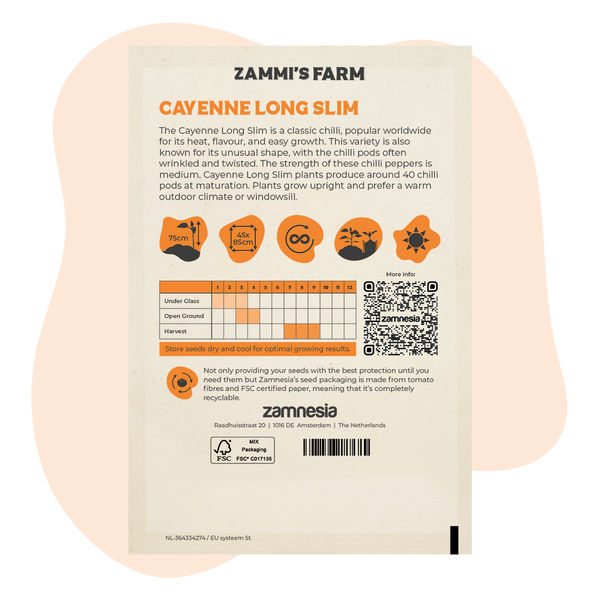 Cayenne Long Slim-frön