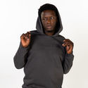 Zamnesia hoodie med präglad logga | Grå