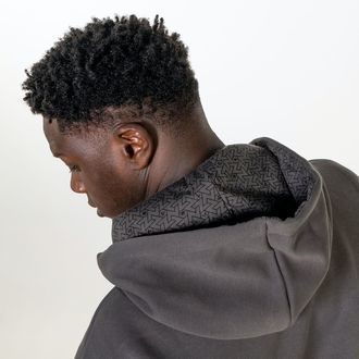 Zamnesia hoodie med präglad logga | Grå