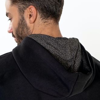 Zamnesia hoodie med präglad logga | svart