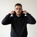 Zamnesia hoodie med präglad logga | svart