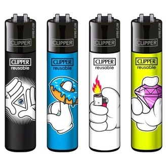 T&auml;ndare med tecknade h&auml;nder (Clipper)