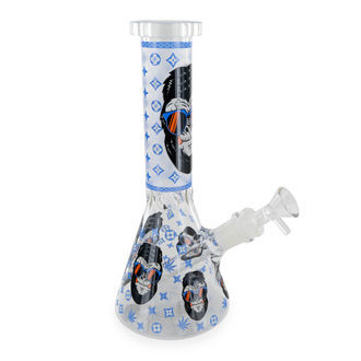 Glow in the Dark Gorilla trippeltjock bong som lyser i mörkret