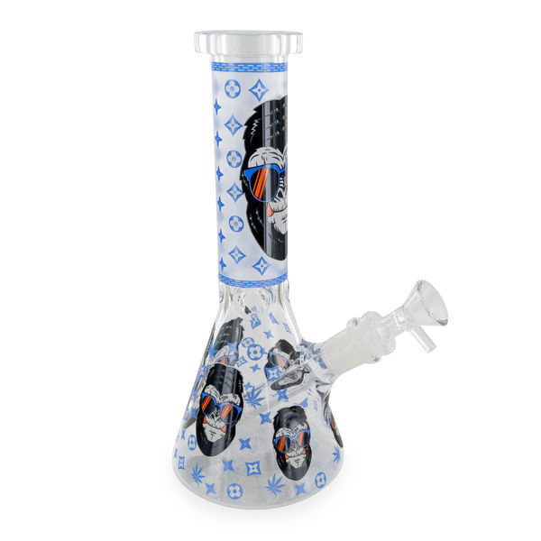 Glow in the Dark Gorilla trippeltjock bong som lyser i mörkret