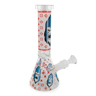 Glow in the Dark Gorilla trippeltjock bong som lyser i mörkret