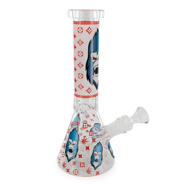 Glow in the Dark Gorilla trippeltjock bong som lyser i mörkret