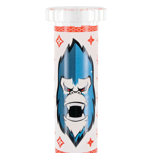 Glow in the Dark Gorilla trippeltjock bong som lyser i mörkret