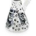 Glow in the Dark Gorilla trippeltjock bong som lyser i mörkret