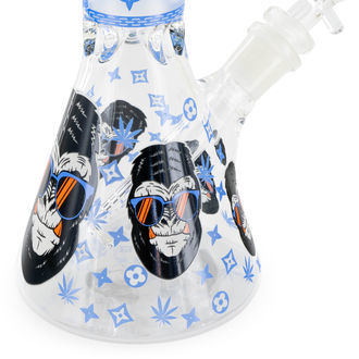 Glow in the Dark Gorilla trippeltjock bong som lyser i mörkret