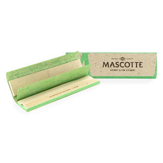 Mascotte Hemp Combi rullpapper i slimformat + filtertips