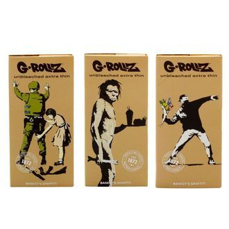 G-Rollz oblekta rullpapper + filtertips och rullbricka
