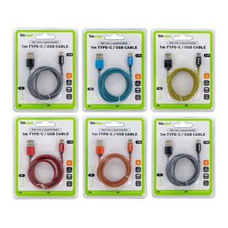 USB-kabel (Micro & C) 1 m