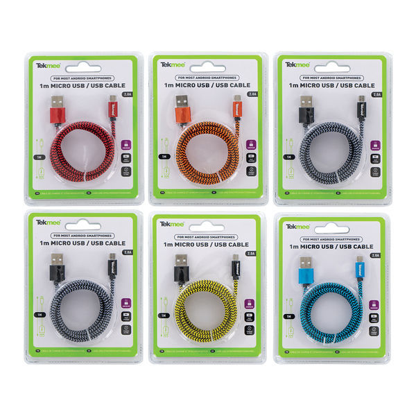 USB-kabel (Micro & C) 1 m