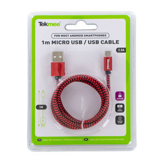 USB-kabel (Micro & C) 1 m