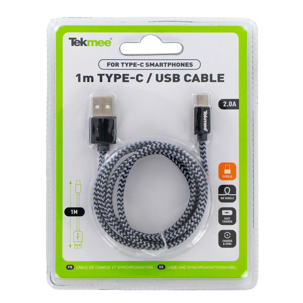 USB-kabel (Micro & C) 1 m