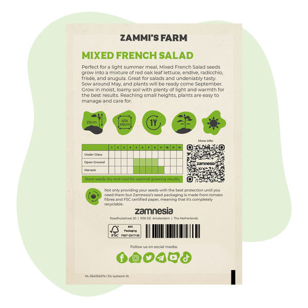 Blandade franska salladsfrön (Lactuca sativa)