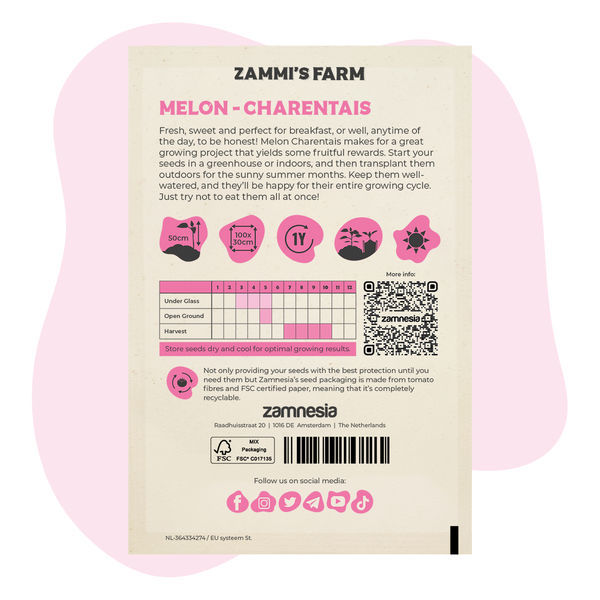 Melon 'Charentais' (Cucumis melo) frön