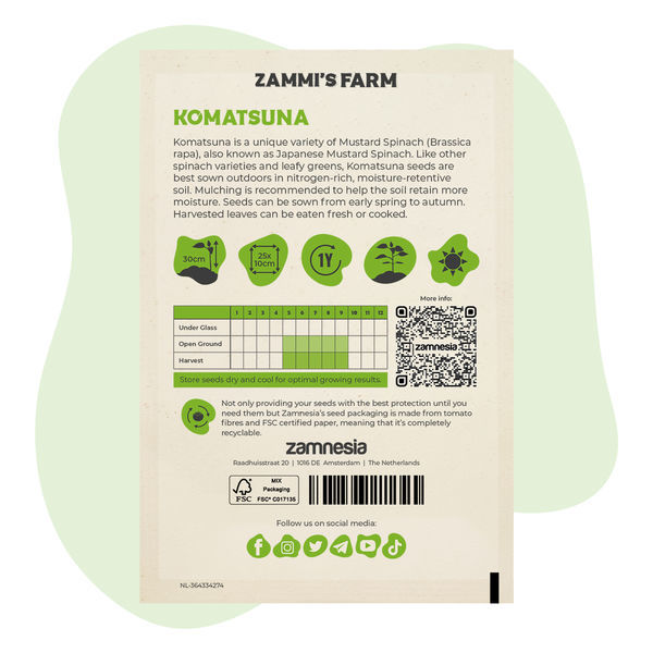 Komatsuna (Brassica rapa var. perviridis) frön
