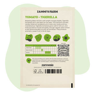 Tigerella-tomatfrön (Solanum lycopersicum)
