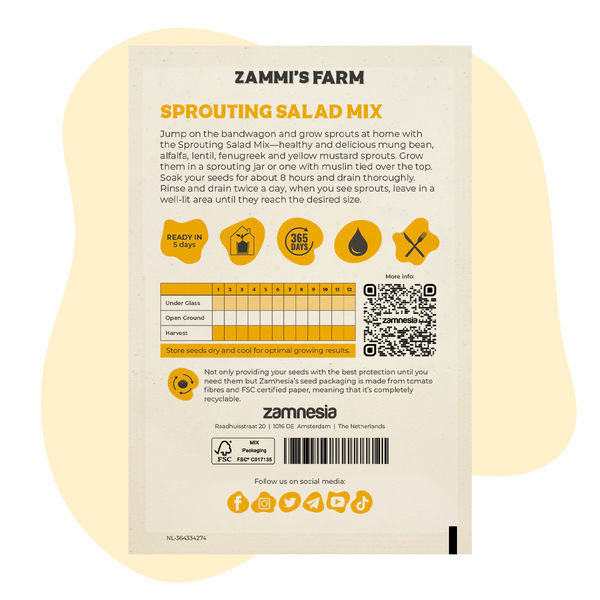 Groddfrön för salladsmix