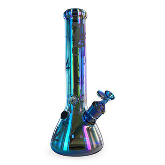 B&auml;gare Ice-bong Rainbow (Black Leaf)