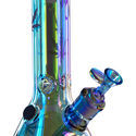 Bägare Ice bong Rainbow (Black Leaf)