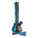 Bägare Ice bong Rainbow (Black Leaf)