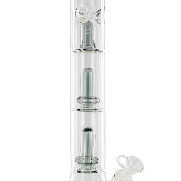Bong med trippelperkolator (Black Leaf)