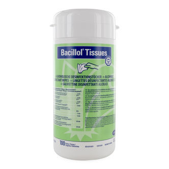 Alkoholbaserad v&aring;tservettdispenser (Bacillol)