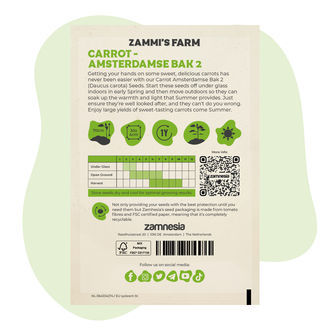 Morot Amsterdamse Bak 2 (Daucus carota) frön
