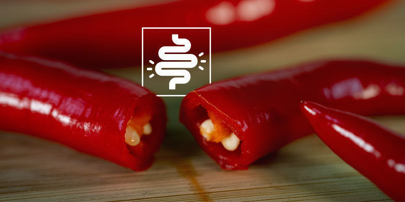 Tarmhälsa The Benefits of Hot Peppers in Food: gut health