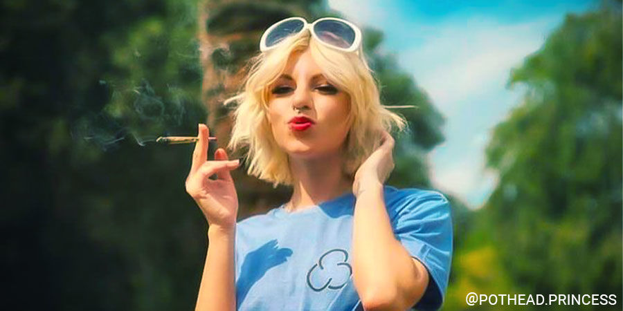 @pothead.princess Topp kvinnliga cannabis-influencers på Instagram: @pothead.princess