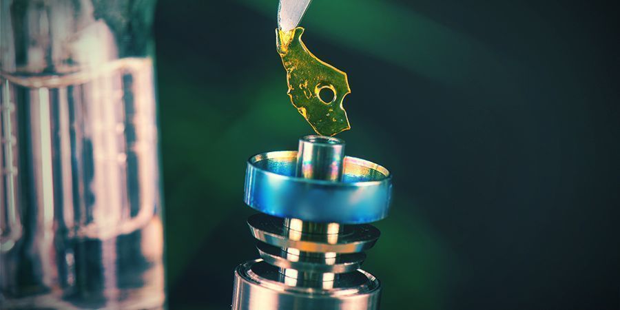 Dabbing av medicinska cannabiskoncentrat