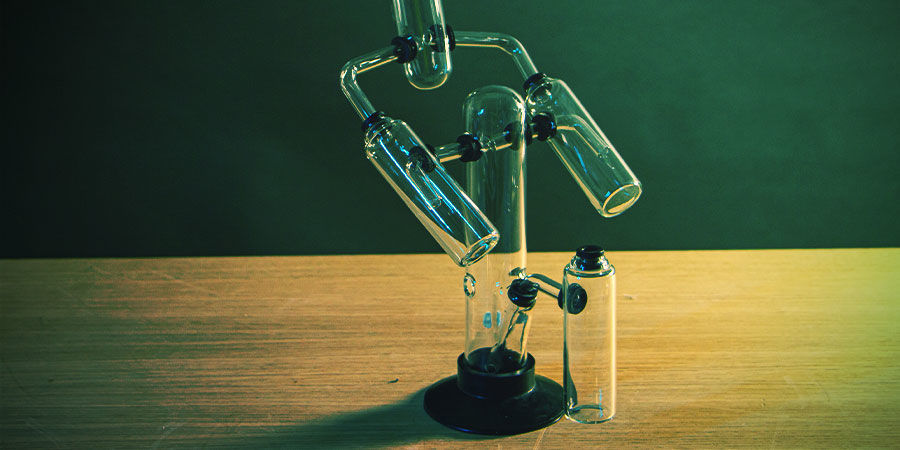 Flerkammar Multi-Chamber Cannabis Bong