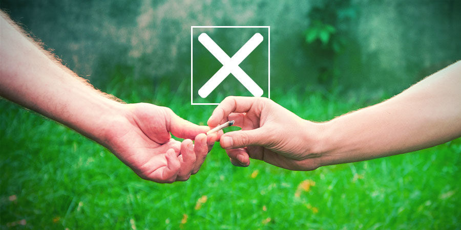 DELA INTE DIN CANNABIS &ndash; MEN VAR TYDLIG MED DET