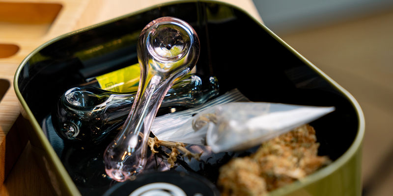 Glas skedpipa Glass Spoon Pipe