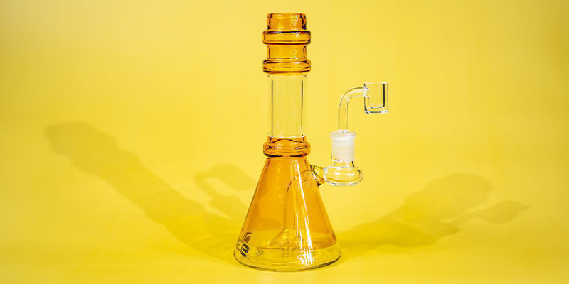 Black Leaf Oil Pipe med Honey Pot Black Leaf Oil Pipe with Honey Pot