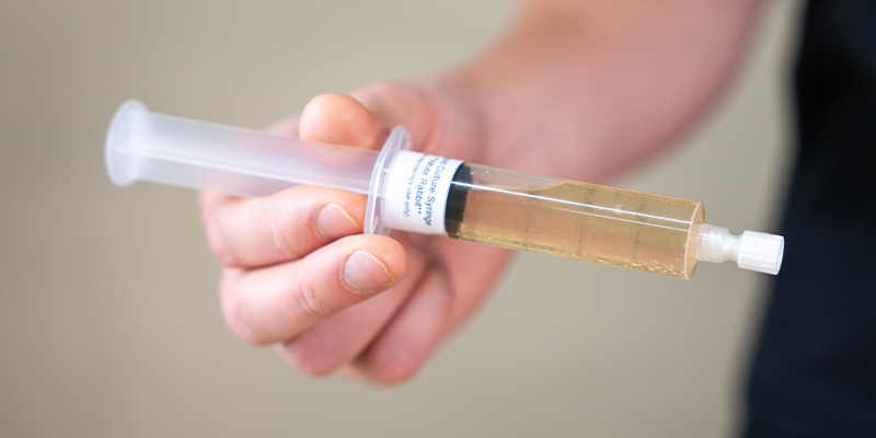 Skaka din vätskekulturspruta Shake your liquid culture syringe