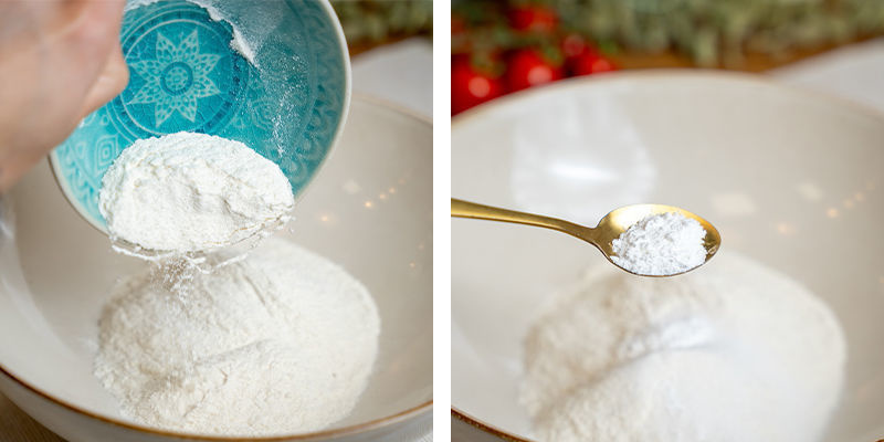 Blanda i en bunke Combine In A Mixing Bowl