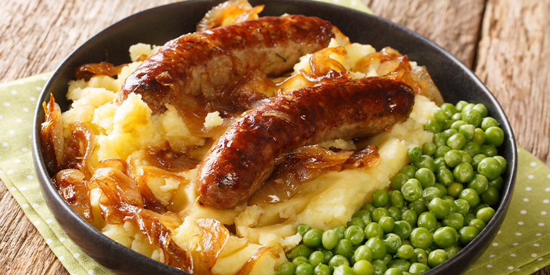 Huvudr&auml;tt &ndash; sansl&ouml;sa bangers & mash
