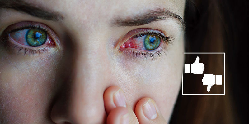 Är röda ögon farligt för dig? Are red eyes bad for you?