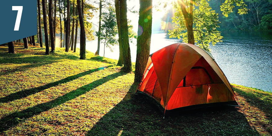Tälta i skogen Go camping in the forest