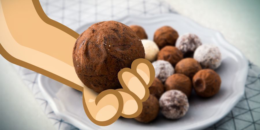 Chokladtryfflar med cannabis