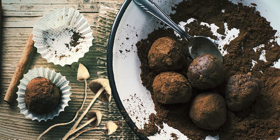 Xoconacatl: Magiska svampar-energibollar Xoconacatl: Magic Mushroom Energy Balls