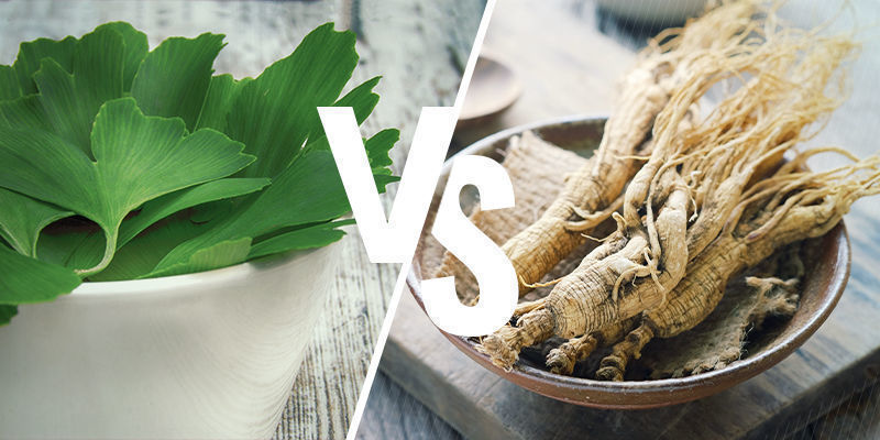 Ginkgo biloba vs ginseng Ginkgo biloba vs ginseng