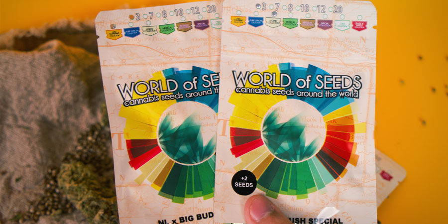 Hur f&ouml;rpackas World Of Seeds-cannabisfr&ouml;n?