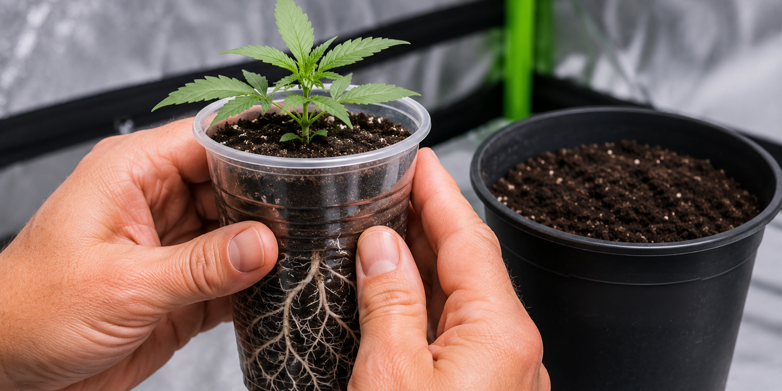 När ska cannabisplantor planteras om från solokoppar När ska cannabisplantor planteras om från solokoppar