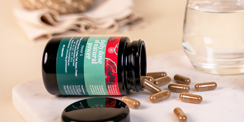 Power 5 Mushroom Capsules (Foodsporen) Power 5 Mushroom Capsules (Foodsporen)