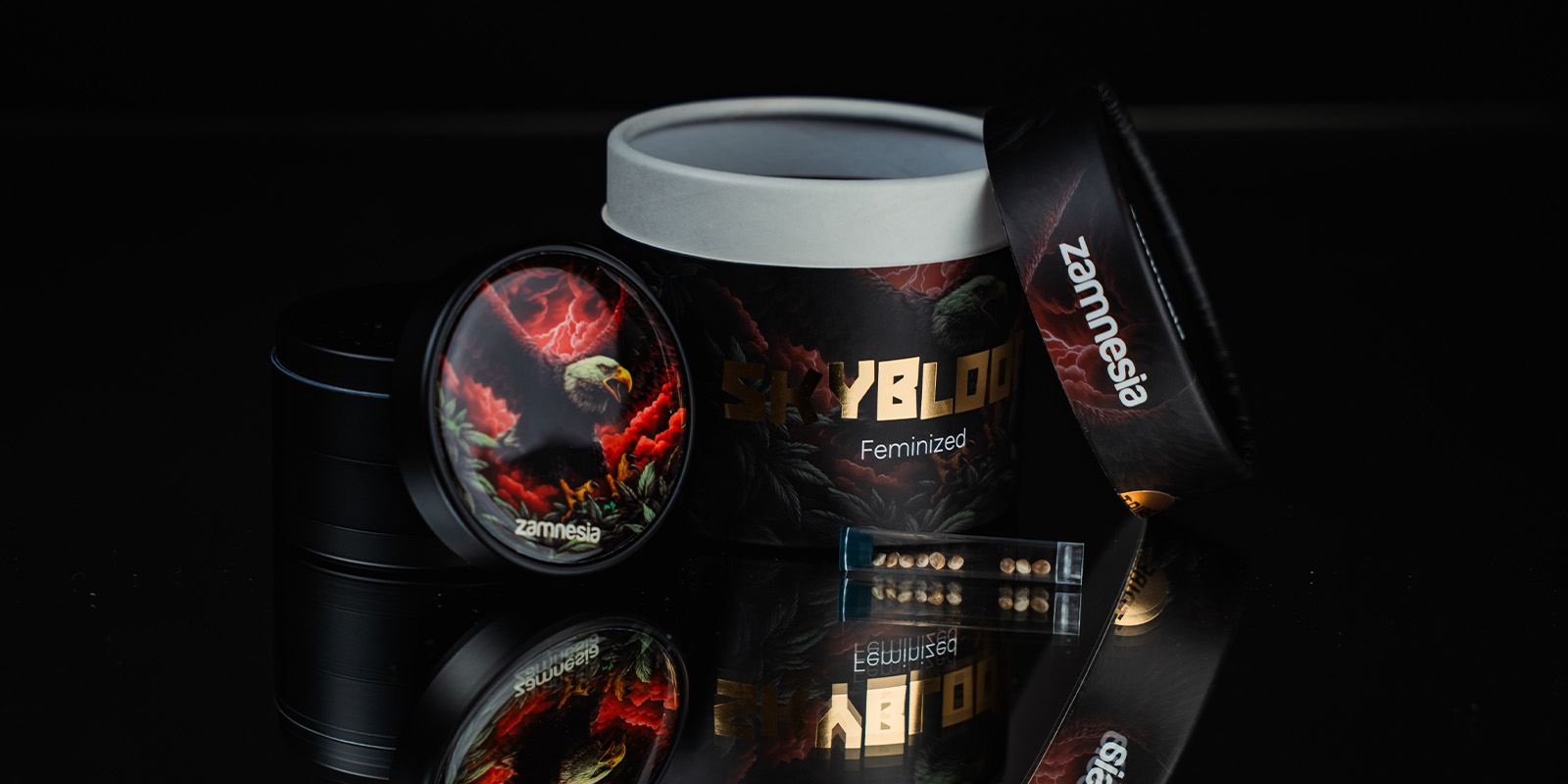 Skyblood - Zamnesia Seeds: Landrace Power & OG Flair Skyblood - Zamnesia Seeds: Landrace Power & OG Flair